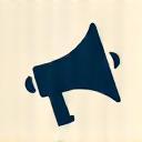 Icon representing online marketing with a megaphone.