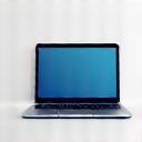 Icon representing remote work with a laptop.