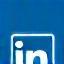 LinkedIn social media icon.